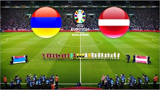 ARMENIA vs LATVIA  UEFA EURO 2024 QUALIFYING [upl. by Alrak437]