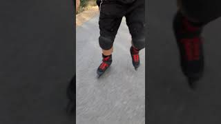 Rollerblade macroblade 80 in action Great speed and smooth coast out of the box😍🤙🏼1ontrending [upl. by Ardnajela633]