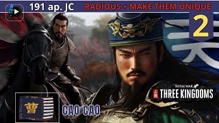 2 Jusquau dernier homme face à TAO YIN  Total War Three Kingdoms  Mod Radious  MTU FR [upl. by Corydon]