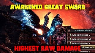 SAFI JIIVA GREATSWORD  AWAKENED META BUILD  MHW Iceborne [upl. by Blanding707]