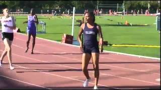 Hillhouse Highs Precious Holmes sets new CIAC Class MM record for girls 400 meter run [upl. by Saxela]