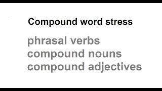 Intro to compoundword stress r21 [upl. by Achorn]