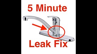 Kitchen Faucet Leaks at the Base Easy 5 min Fix [upl. by Polivy]