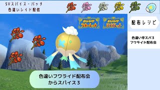 【ポケモンSV】色違いフワライド 辛スパイス３ 配布会【自動レイド 参加自由】 [upl. by Rheingold]