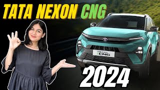 2024 Tata Nexon CNG SUV  Nexon CNG  Detail video  Panoramic Sunroof Price Features Variants [upl. by Bohi]