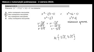 Zad 9 Równanie [upl. by Yrollam694]