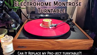 Electrohome Montrose Turntable Unboxing Replacing Project turntable [upl. by Gnof]