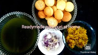 INSTANT PANI PURI  Readymade pani puri in 35 Rs  Very easy recipe [upl. by Laurita]