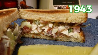 Coleslaw GARDEN Sandwich Recipe from 1943 [upl. by Lorraine]