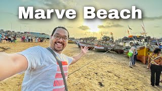 Very small Beach To Enjoy Sunset  Marve Beach  Malad West Mumbai  Shot By Amit Vlogs [upl. by Eidorb]