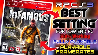 Infamous 1 RPCS3 Best Setting for Every PC  Playable FPS  Retro Revival [upl. by Aimac]