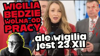 Wigilia będzie 23 grudnia dniem wolnym od pracy [upl. by Bayly926]