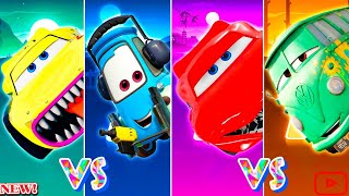 Lighting McQueen eater vs McQueen Cars vs Guido vs Fillmore Tiles Hop EDM Rush🎸 [upl. by Ahsauqram]