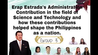 Erap Estradas Administration Contribution in the field of Science and Technology [upl. by Llenor564]