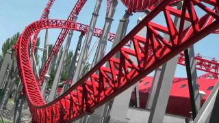 iSpeed Roller Coaster POV  Front Seat  Mirabilandia Italy [upl. by Margit]