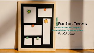 Create A Gantt Chart Template With Conditional Formatting in Excel [upl. by Pfosi541]