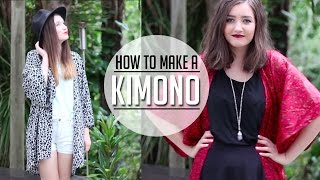 DIY Kimono  An Easy How to Tutorial ✂ [upl. by Salinas]