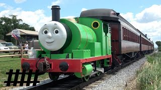 Percy Excursion Train at Strasburg Rail Roads Day Out With Thomas with SRC SW8 8618 Power [upl. by Eyks540]