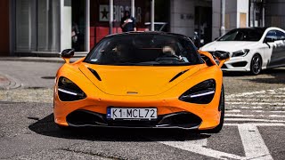 Orange McLaren 720S ACCELERATION amp REVS [upl. by Theona]