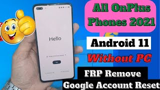 OnePlus Nord Ac2003 Frp Bypass Android 11 All OnePlus Google acount Lock Remove [upl. by Portingale]