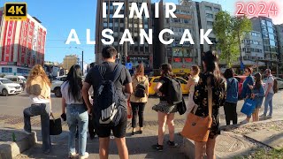 IZMIR ALSANCAK 2024 Walking Tour  4k UHD 60fps  İZMİR TÜRKİYE [upl. by Standford]