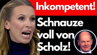 SIE TOBT SCHOLZ braucht POLITISCHE NACHHILFE aus dem Ausland💥 [upl. by Chap]