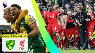 A Nine Goal Thriller  Norwich 45 Liverpool  Classic Premier League Highlights [upl. by Zolly]