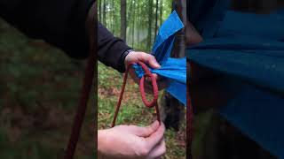 Corner Knot Technique Survival skills shorts [upl. by Darnoc]