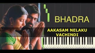 Bhadra Piano Song Tutorial  Hey Aakasam Song  Ravi Teja Meera Jasmine [upl. by Hennessey18]