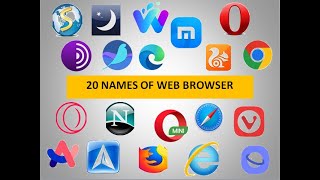 20 names of web browser  most popular web browser  name the browser [upl. by Granger]