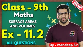 Class  9th Ex  112 Q1 to Q9 Surface Areas and Volumes Class 9 Math New NCERT CBSE GREENBoard [upl. by Nassah]