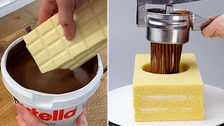 NUTELLA Chocolate Cakes Are Very Creative And Tasty  Satisfying Chocolate Cake Hacks [upl. by Ruggiero235]