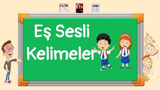 3 Sınıf  Eş Sesli Kelimeler [upl. by Nadnal]