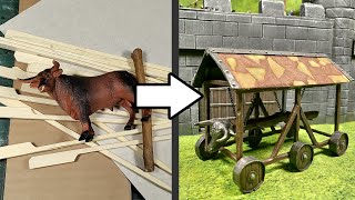 How to make a Battering Ram for DampD and Wargaming  DIY [upl. by Enelrac641]