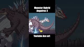 GODZILLA Monster Anguirus Hybrid Evolution Size Comparison 3 animation [upl. by Akenehs405]