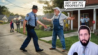 Cop ATTACKS 76YearOld Man Who Tells Him to LEAVE [upl. by Venola]