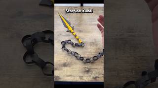 SCORPION KUNAI EASY ORIGAMI WORLD CRAFT TUTORIAL  HOW TO MAKE KUNAI PAPER WEAPON MORTAL KOMBAT ART [upl. by Amal82]