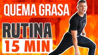 Rutina quema grasa rápida en 15 minutos  HIIT [upl. by Benni]