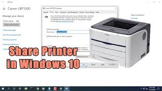 How to Share a Printer in Windows 10  NETVN [upl. by Adnaral]