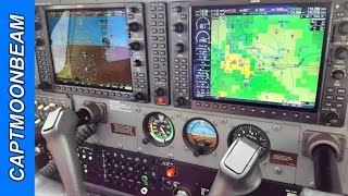 RAIN and ATC Cessna 182 Skylane Wichita to St Louis Landing [upl. by Collier]