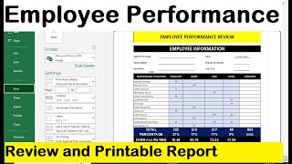 How To Make Employee performance report template excel [upl. by Flatto]