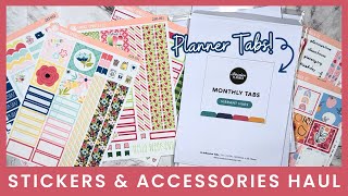 STICKERS amp ACCESSORIES HAUL Opening Orders From Orange Umbrella Co amp Passion Planner [upl. by Ocirrej618]