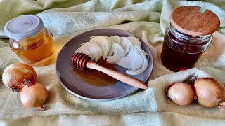 🧅🍯 cibuľový sirup  nadcha  prechladnutie  proti kašľu a chrípke  recept na kašeľ  bolesť hrdla [upl. by Edeline54]