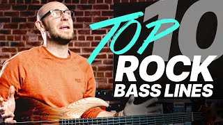 Top 10 Rock Bass Lines of All Time [upl. by Enaed]