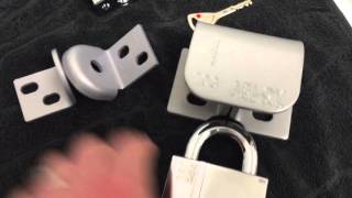 Abloy padlocks and hasps PL330 PL340 PL350 and hasps Pl204 and PL203 [upl. by Matteo]