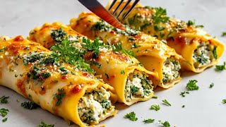 The most delicious recipe with ricotta and spinach A simple recipe for family dinner [upl. by Neeven]