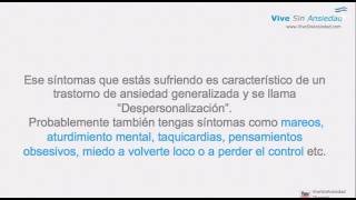 Despersonalización por Ansiedad No me reconozco a mi mismo Síntomas y cura [upl. by Llerryt859]