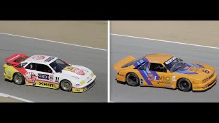 Mercury Merkur XR4Ti and Capri V8 sound IMSA GTO TransAm 2018 Monterey Reunion [upl. by Ennirok]