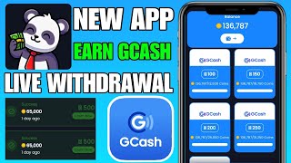 CASH PANDA APP LIVE WITHDRAWAL FREE ₱1000 GCASH  EARN MONEY ONLINE [upl. by Ayenet]