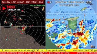 Tue 13th Aug 2024  Weather Dashboard by 9Y4R  Ravindranath quotRobbyquot Goswami  YouTube Live Stream [upl. by Vanny]